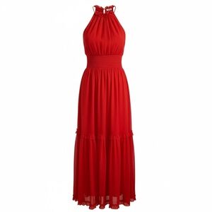 Banana Republic Vibrant Red Maxi Dress